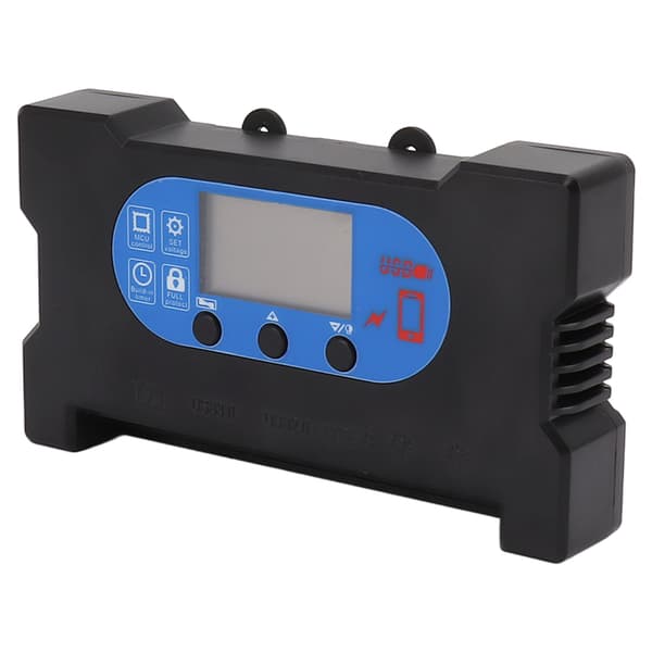 Solarkontroll Dubbel USB Typ C DC Snabbladdning Solcellsladdningsregulator Solpanelregulator 70A