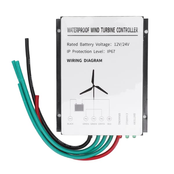 400W Vindmøllecontroller IP67 Vandafvisende Vindmøllegenerator Controller Regulator 12V 24V