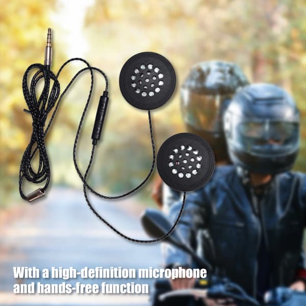 Trådbundna hjälmhörlurar Intercom Högfidelitet HD-mikrofon Handsfree
