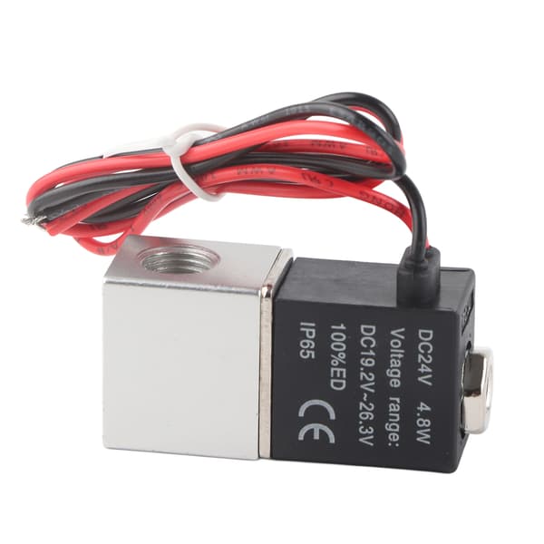 24V DC snabb respons elektrisk magnetventil 2 positioner 2-vägs luftvattenolja G1/4