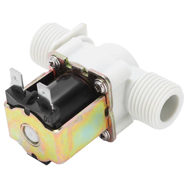 Magnetventil G1/2 BSPP NC Inlopp Mässing Nylon Industriella Kontrolldelar 24V DC