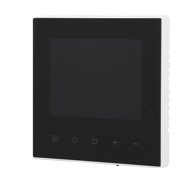 Programmerbar WIFI-termostat LCD-pekskärm APP Röststyrning Temperaturregulator 100‑240V Dold installation