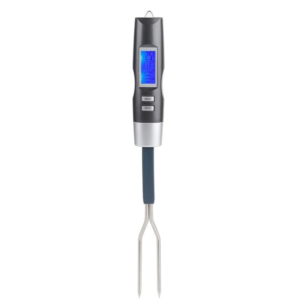 Digital BBQ Kødtermometer Gaffel Grillgaffel med LCD-display
