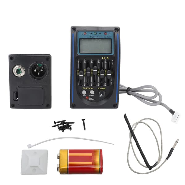 Akustisk Guitar Pickup Præcis Stemning Multifunktionel Guitar EQ Equalizer Pickup