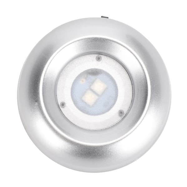 Kristallbas LED Vitt Ljus Silver Display Statyer Konst Glas Smyckeshållare