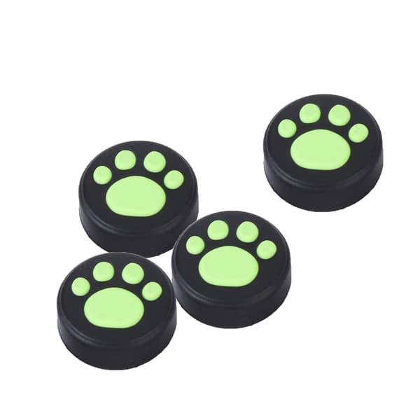 4 stk. silikone-joystick til PS3/PS4 tommelfingergreb Rocker Cap Cover til Switch Pro (grøn)