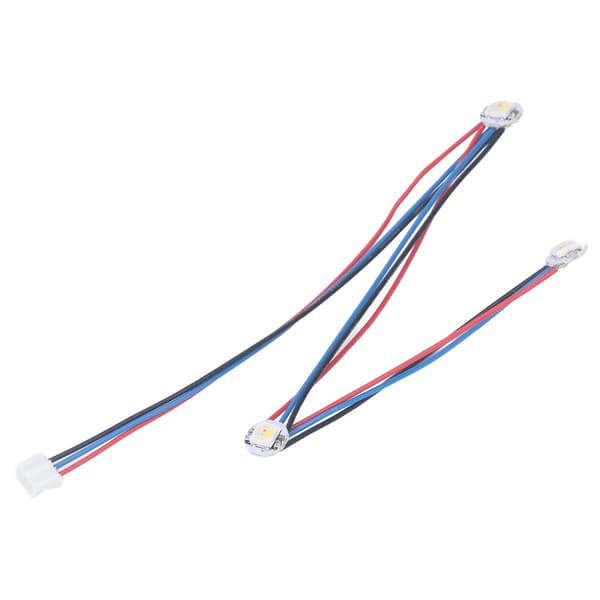 RGBW Mini Button PCB LED med PTFE-kabel Hotend Light Strip för Voron 2.4 Stealthburner 3D-skrivare 5V