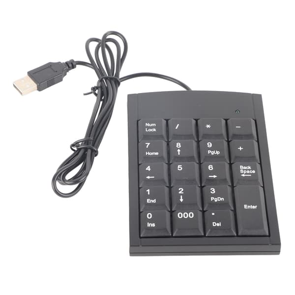 Bärbar Mini USB Numerisk Knappsats Nummer Tangentbord för Bärbar Dator