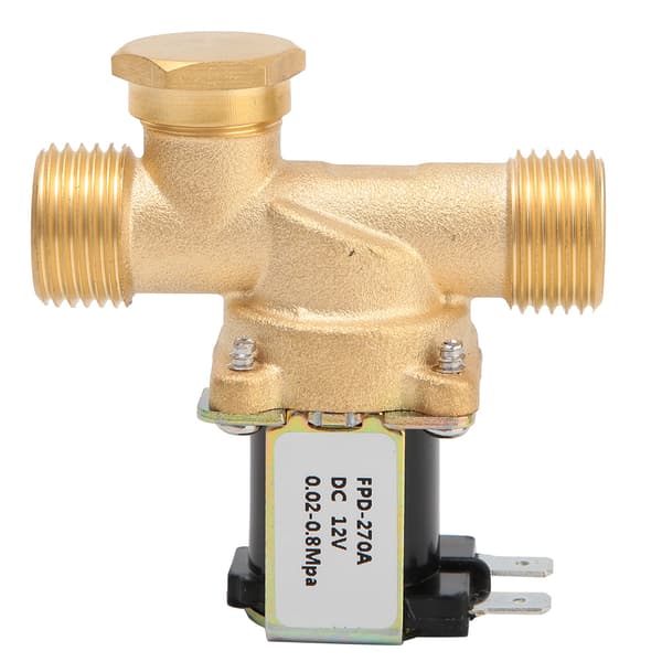 G1/2\" NC Messing Elektrisk Magnetventil Vandindtag DC12V, 2-pak til Akvarium