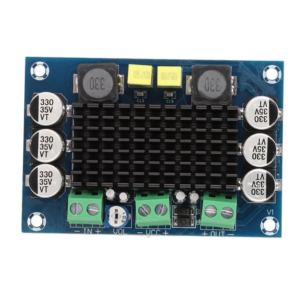 Mono effektforstærkerkort 100W 1-kanals forstærkermodul til lydsystemhøjttaler DIY DC12‑26V