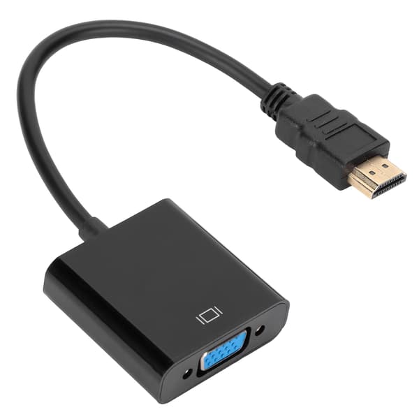 High-Definition Multimedia Interface til VGA-adapter 1080P HD bærbar ABS-konverter