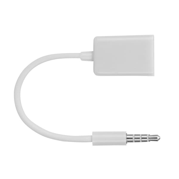 3,5 mm hanstik til USB hun AUX lydkabel konverteradapterledning