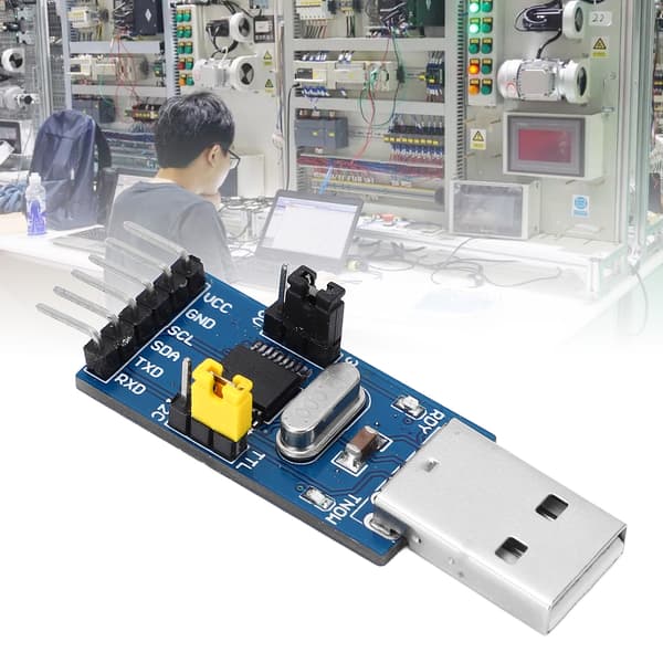 USB-I2C/UART TTL-sarjamuunninsovitinmoduuli hyppyjohdoilla