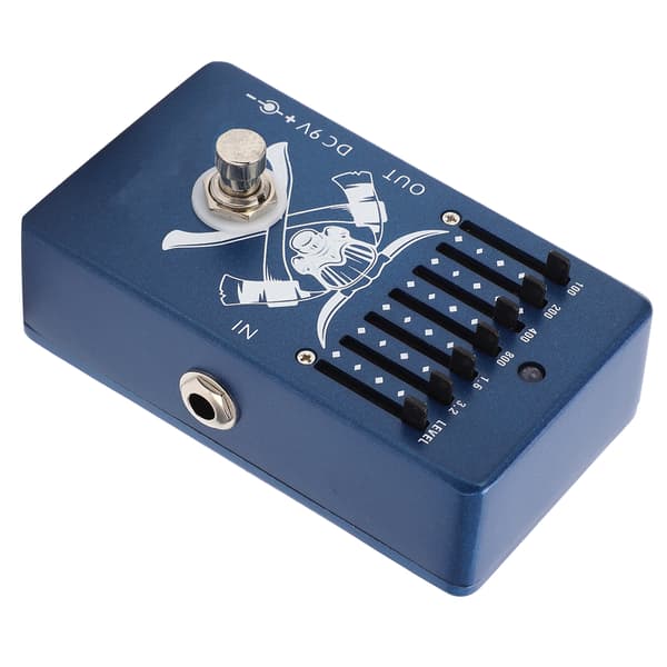 Guitar EQ 6-bånds equalizer DC9V 30mA tilbehør til musikinstrumenter aluminiumslegering CP-71