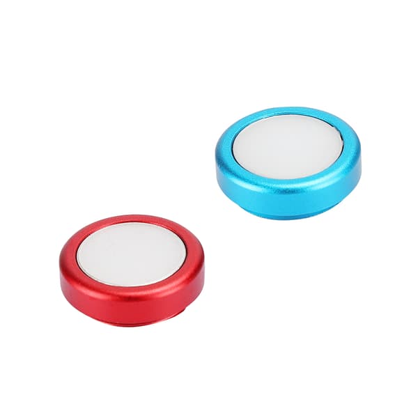 2 STK Silikone Gel Knap Hætte Beskyttelsescover til Switch Spilcontroller Joystick (BlåRød)