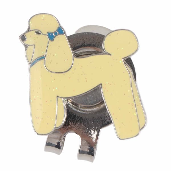 Holdbar golfhatteclips i rustfrit stål med magnetisk boldmarkørtilbehør Hund