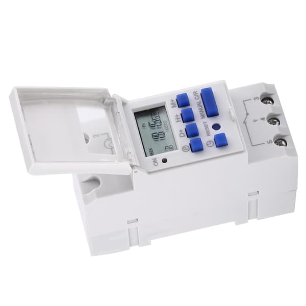 LCD-display Veckovis programmerbart elektroniskt relätid 16 PÅ och AV-timer (AC220V)