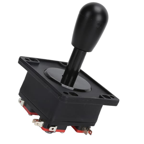 Arkadespil DIY-sæt Joystick-tilbehør med USB-encoderkortadapter til pc-spil Sort