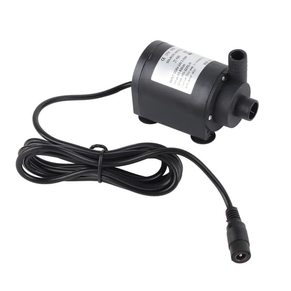 24V DC 1000L/H Solvarmvatten Cirkulationspump Borstlös Motor 7m Lyfthöjd
