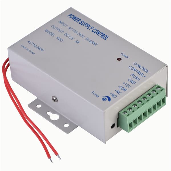 Input AC110V-240V Output DC 12V 3A 30W Strømforsyningscontroller til Døradgangskontrolsystem