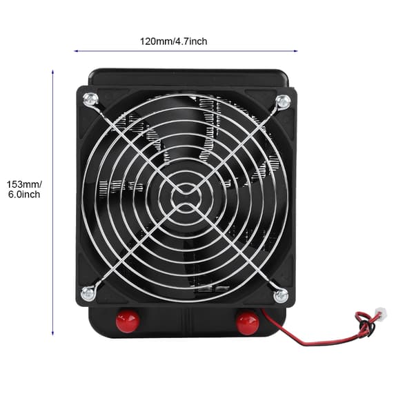 120MM Dator CPU Vattenkylning Kylare Värmeradiator med Fläkt 10 Rör
