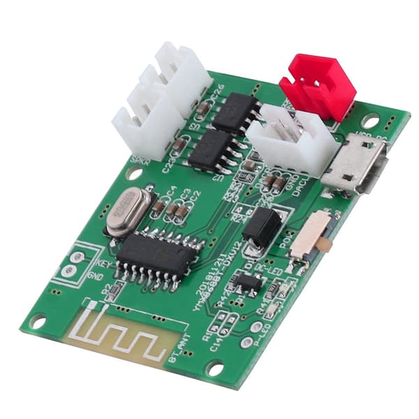 Bluetooth 5.0 2*5W Forstærkerkort AUX Audio Input Strømforstærkerkort 3.7V 5V