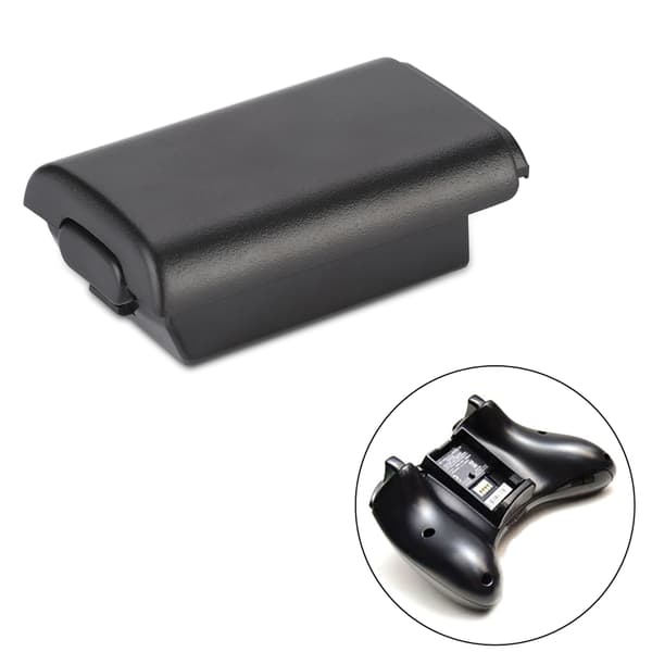 5 stk. universelt udskiftningsbatteridækselsæt til XBOX 360-controller (sort)