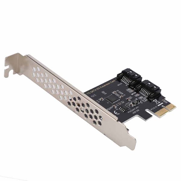 PCI-E-kortit PCI Express–SATA 3.0 2-porttiset SATA III 6Gbps -laajennussovitinkortit