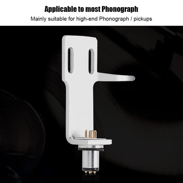 Pladespiller Phonograph Headshell High-end Phono Cartridge Headshell Pladespiller Kit Sølv