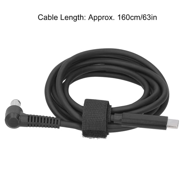Laddningskabel TypC-gränssnitt Datorströmadapterkabel DC6.0 x 1.4MM Hane Armbåge