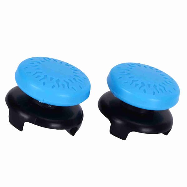 2 stk. Thumbstick Blødt Silikone Cover Greb Stick Joystick Controller Gamepad Tastaturhætte til PS5 Blå