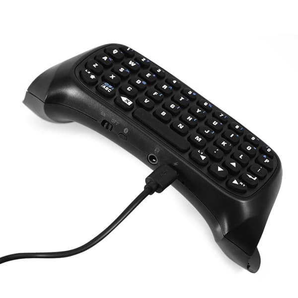 Mini trådlöst Bluetooth-speltangentbord Chatpad för PS4-kontroll