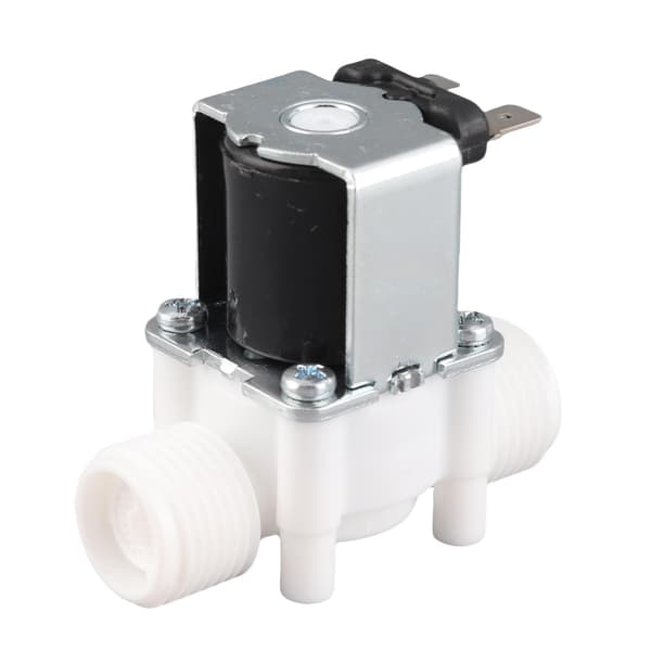 1/2\" NC elektrisk magnetventil, vatteninlopp i plast DC24V