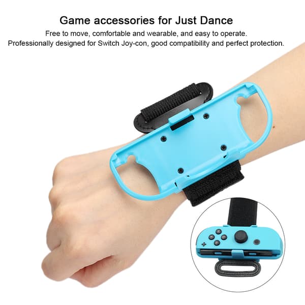 Justerbart elastiskt sportdansarmband benrem för Switch Joy Con speltillbehör