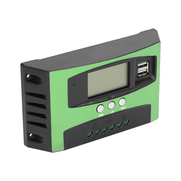 Solpanel Opladningsregulator 30A 12V/24V LCD-display Intelligent Regulator til PV-system