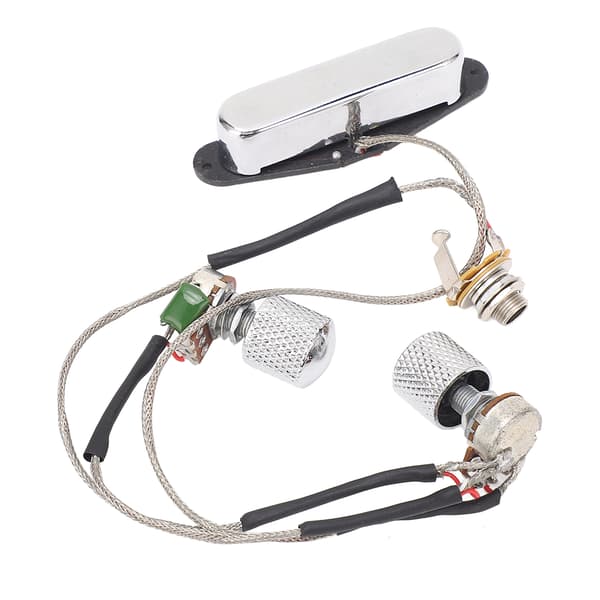 GMA23 Förkopplad Gitarrhalsmikrofon Magnet 1T1V Elgitarrpickup med 250K Potentiometer 6.35 Utgångsjack för TL