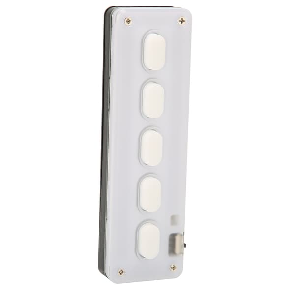 Programmerbart tangentbord 5 tangenter trådbunden USB trådlös Bluetooth dubbelläge Mini Silikon Tyst DIY Programmerbart speltangentbord Vit