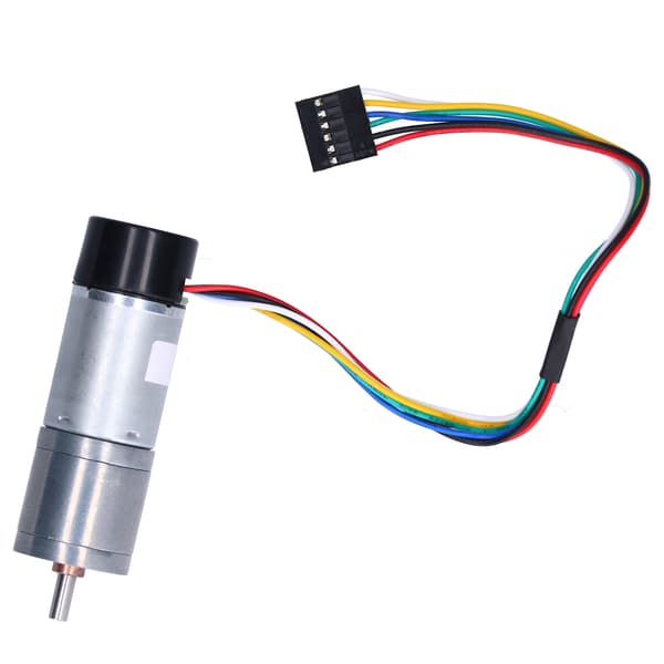 DC gearmotor med encoder hastighedsmåling signal feedback smart bil dedikeret JGA25‑371DC24V 60RPM