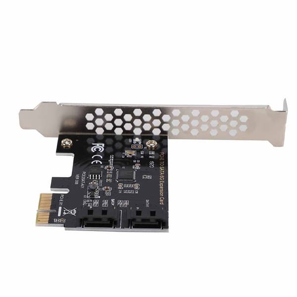 PCI-E-kortit PCI Express–SATA 3.0 2-porttiset SATA III 6Gbps -laajennussovitinkortit