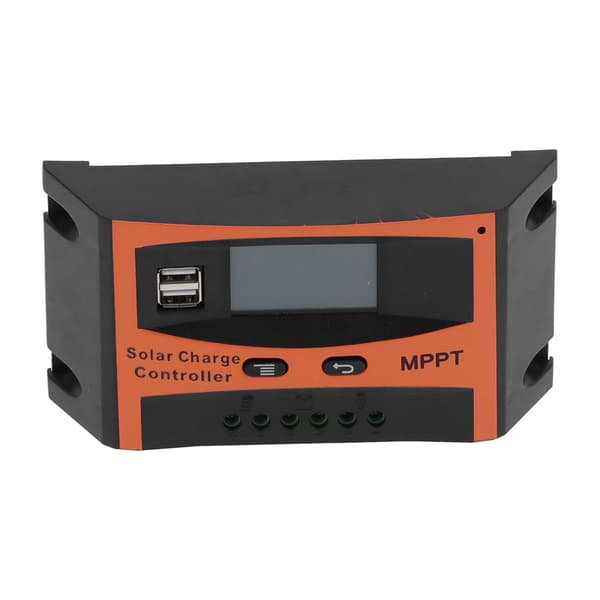 MPPT Solar Charge Controller 60A, 12V/24V Auto, Dobbelt USB-udgang, PV Panel Batteriregulator