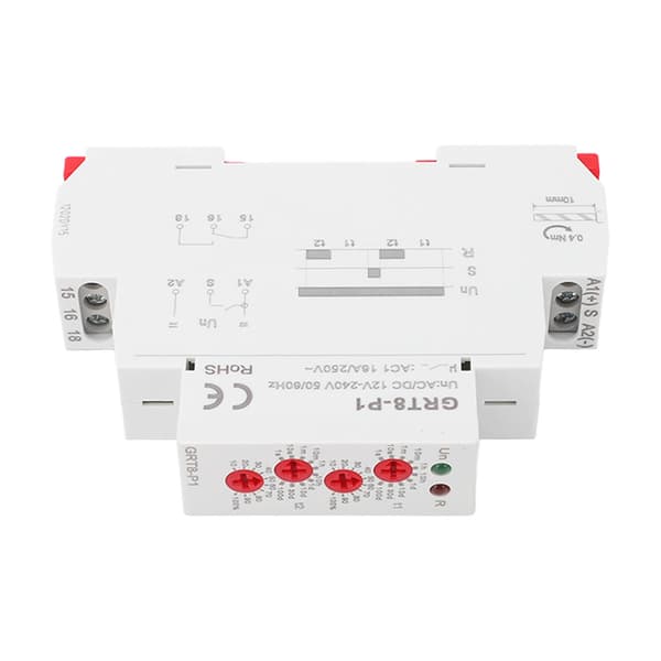 Tidsforsinkelsesrelæmodul Multifunktionel Pulsafbryder LED-indikator AC DC 12-240V