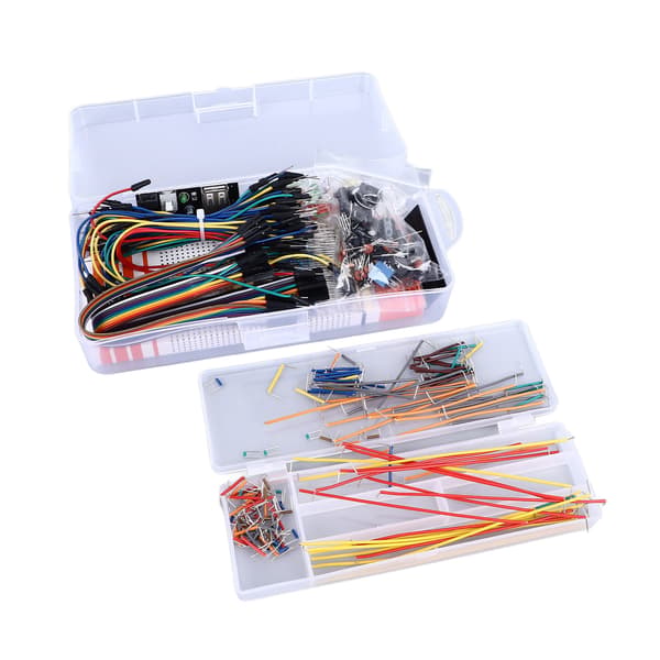 830 Tie Points Breadboard Kit med Strømmodul, Jumperledninger, DIY Elektronikkomponenter