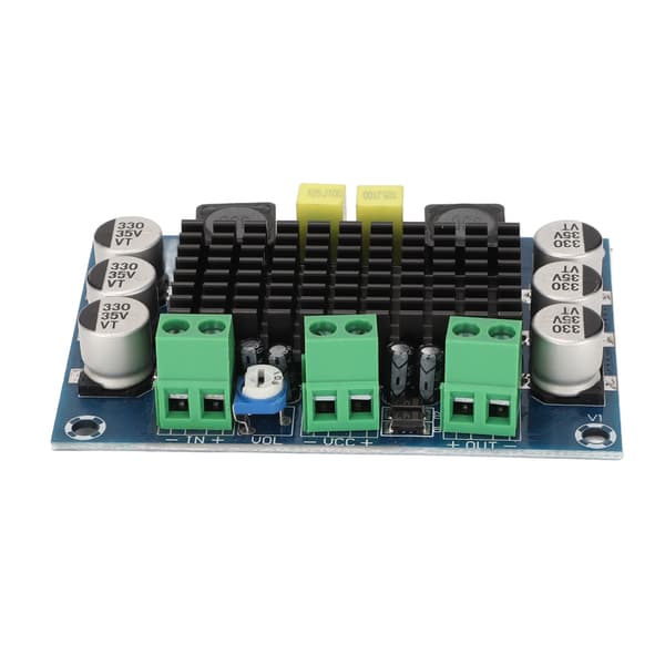 Mono effektforstærkerkort 100W 1-kanals forstærkermodul til lydsystemhøjttaler DIY DC12‑26V