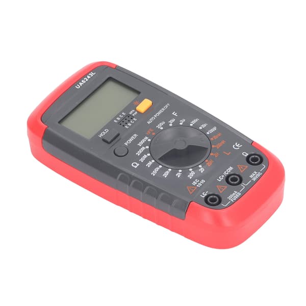 Digital multimeter med automatisk intervall, kapacitans, ohm-testare, bakgrundsbelyst LCD NCV-voltmeter