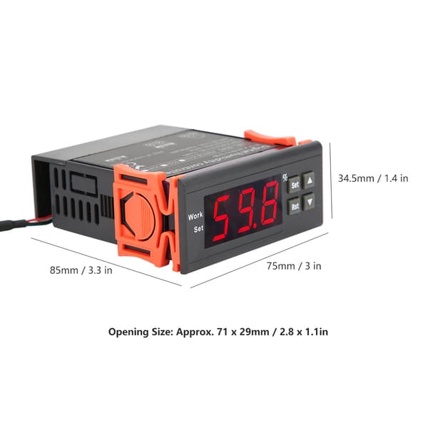 Smart termostat-humidistat med LED-display til luftfugter SVWL-8040 AC220V
