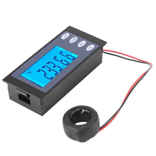 PEACEFAIR Digital AC 80-260V 100A Ström Spänning Watt KWh Tid Panelmätare Voltmeter CT