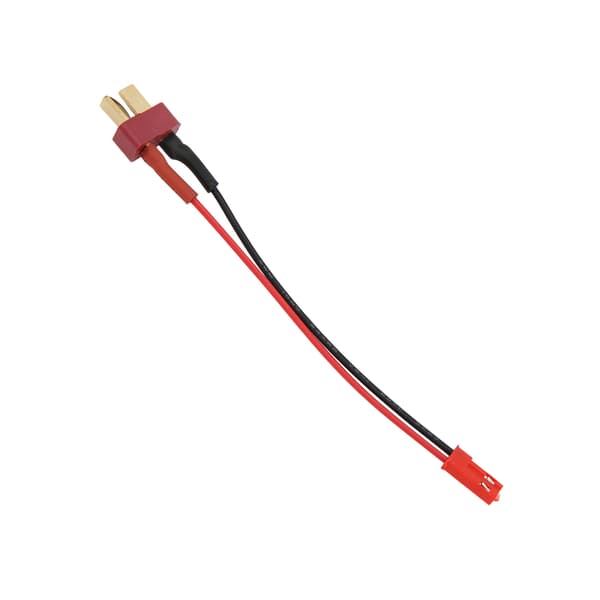 T-stik han til JST hun blød silikone ledning strømadapterkabel til RC flymodeller