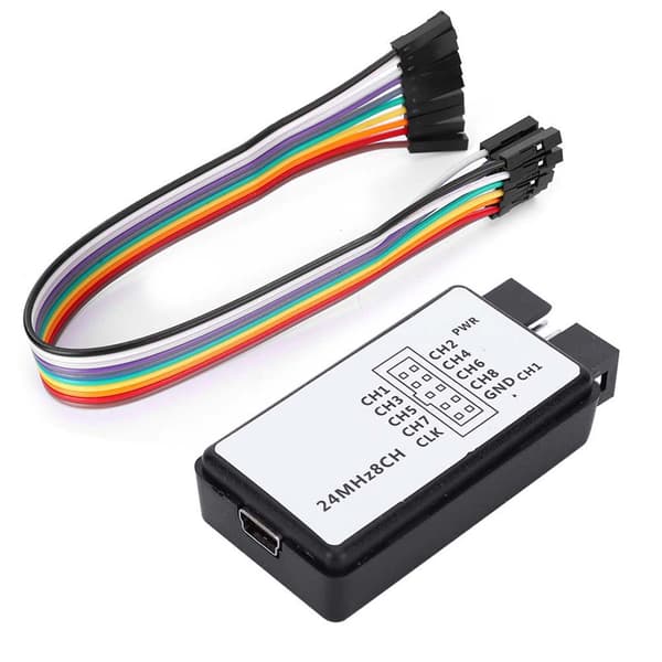 Mini USB Logikanalysator 8CH 24MHz Digital Testare, Bärbar Fickstorlek Kit