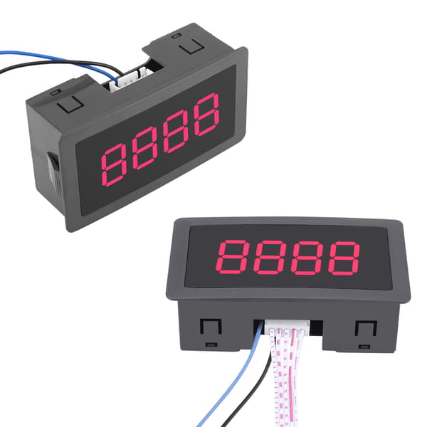 DC LED Digital Display 4-siffrig 0-9999 Upp/Ner Plus/Minus Panelräknare Mätare Röd