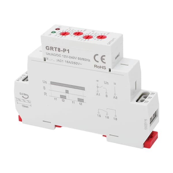 Tidsforsinkelsesrelæmodul Multifunktionel Pulsafbryder LED-indikator AC DC 12-240V